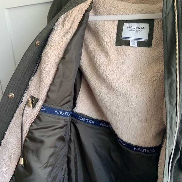 Army Green Winter Coat - Picture 4 of 6